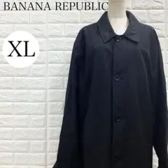 BANANA REPUBLIC ステンカラーコート 黒 メンズ A3815