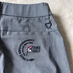 23区ゴルフ 刺繍 ワッペン ロングパンツ レディース スラックス W61