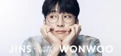 JINS with WONWOO メガネ　Modern Rim Metal BK