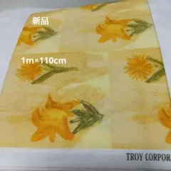 新品 Mary Fisher 花柄綿生地（イエロー系）1m×110cm