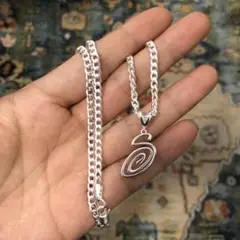 STUSSY SWIRLY S CHAIN STERLING ネックレス