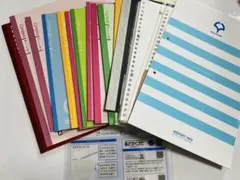 ノート、ルーズリーフ、レポート用紙、下敷き等