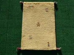 61×41cm　ギャッベ　ペルシャ絨毯　手織り