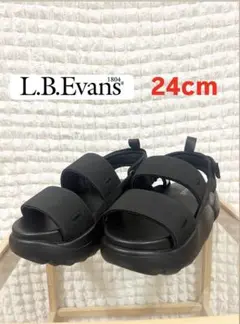 【新品、未使用❣️】L.B.Evans Lucy 厚底サンダル Black 夏