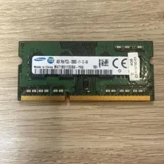 Samsung製ノート用メモリー　PC3-12800S 4GB