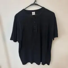 United Athle XL 黒 Tシャツ ボタン付き