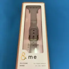 エレコム　Apple Watch 41/40mm シリコンバンド　アッシュピン