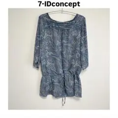 【美品】セブンアイディコンセプトペイズリー柄チュニック7IDconcept 38