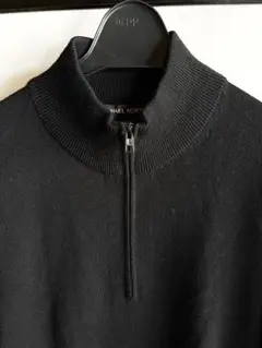 ◆【美品】MICHAEL KORSマイケルコース ハーフジップアップ ブラック黒