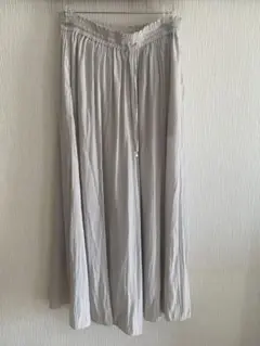 グローバルワーク　サテンフレアワイドパンツ