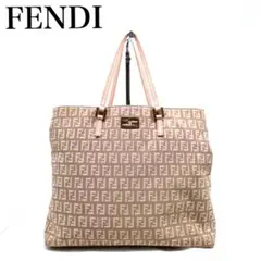 FENDI フェンディ ズッキーノ柄 ハンドバッグ ピンク
