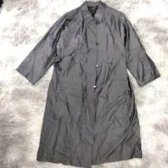 レア❗シルク100%❗美品✨【roga】 グレー トレンチコート ロング丈