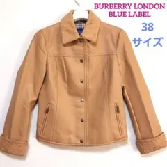 BURBERRY LONDON BLUE LABEL フェイクレザー ジャケット