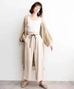 【送料込み】ETRE TOKYO リネンコットンワイドパンツ