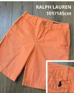 【RALPH LAUREN】 ハーフパンツ ボトム オレンジ ポニー刺繍