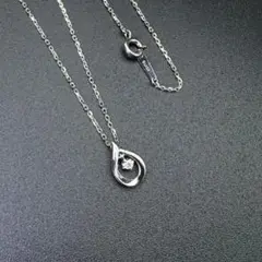 【極美品】Canal 4℃ カナルヨンドシー　ティアドロップ　シルバーネックレス
