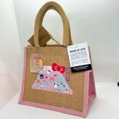 【新品未使用】タグ付き　サンリオキャラクターズ ジュートバッグ ピンク　トート