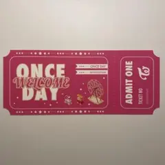 TWICE ONCEDAY オリジナルチケット （ピンク）