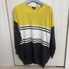 PART2 ストライプニットトップス 3L
