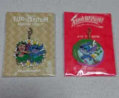 ディズニーランド　配布チャーム　リロアンドスティッチ　2個セット