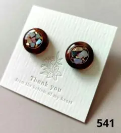 [541]ハンドメイド　レジン　ピアス