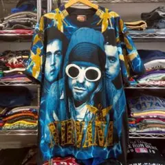 ニルヴァーナ 両面プリント バンドＴシャツ L
