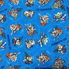 SDガンダム　オックス生地　1メートル　ブルー