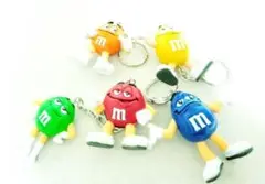 大人気★古着雑貨★M&M's PVCキーホルダー １個・黄色