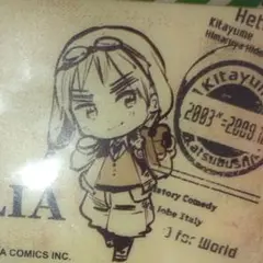 ヘタリア イギリス ミニケース ポーチ クリア 原作絵 希少 レア