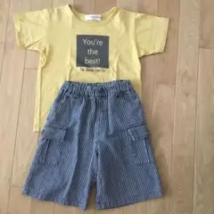 120cm Tシャツ　ハーフパンツ 上下セット