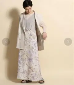 ニコアンドniko and... アブストラクトマキシスカート 定価¥6,490