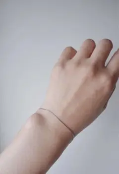 【CREA】0.6mm ex fine bracelet シルバー