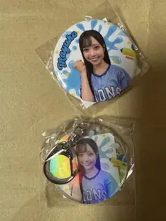 bluelegends Mayuko オーロラキーホルダーと缶バッチセット
