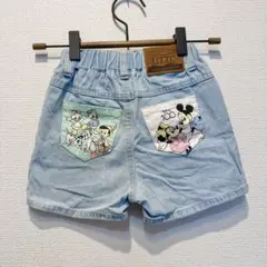 最終値下げ♡110♡Disneyのショートデニムパンツ