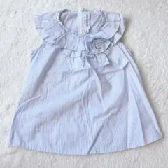 【極美品】SIMONETTA シモネッタ ブラウス ノースリーブ フリル 100