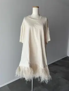 MARQUES’ALMEIDA マルケス アルメイダ Tシャツ 羽 フェザー ★