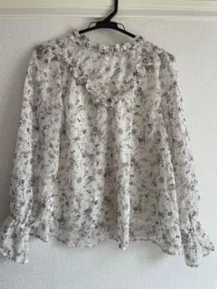 OLIVE des OLIVE 花柄長袖ブラウス M