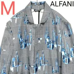 アルファニ　ALFANI　レインコート　青系　メンズ　極美品　М　匿名配送