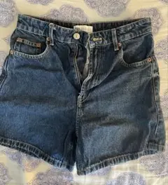 ZARA ブルー デニム ショートパンツ