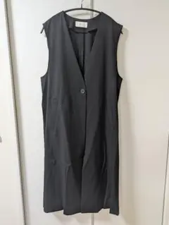 GLOBAL WORK ブラック うつくシルエットジレ　LONG
