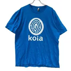 ユニセックスTシャツ XL 青 普段着 カジュアル ストリート 夏服【5025】