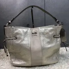 コーチ ワンショルダーバッグ レザー 肩掛け シルバー