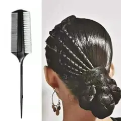 スタイリングコーム 黒 新品 社交ダンス 競技 ラテン バレエ ヘアセット