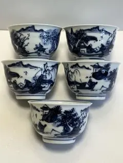 清水焼煎茶碗5個
