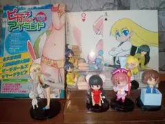 【即購入大歓迎】ぱにぽに　フィギュア８体　＆　ポストカード・冊子　セット