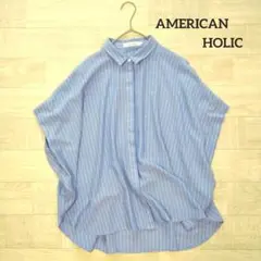 AMERICAN HOLIC アメリカンホリック レーヨン 比翼ブラウス M