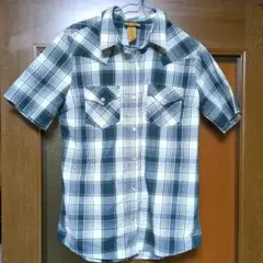 Wrangler ラングラー　半袖シャツ　チェック柄　Sサイズ
