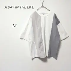 A DAY IN THE LIFE 半袖 Tシャツ ホワイト グレー M
