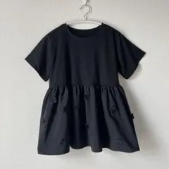 GRL グレイル　ププラム　Tシャツ　ブラック　花