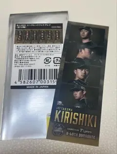 阪神2025B-BLUCKシークレットフォトグレイ 桐敷拓馬